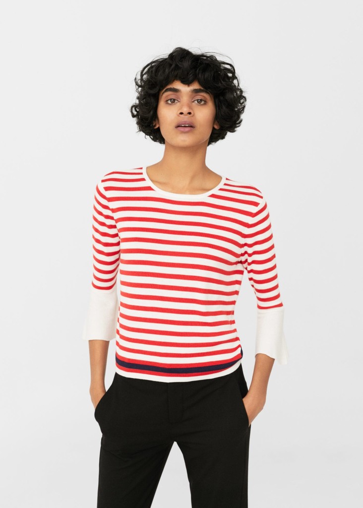 mango-stripe-pattern-sweater