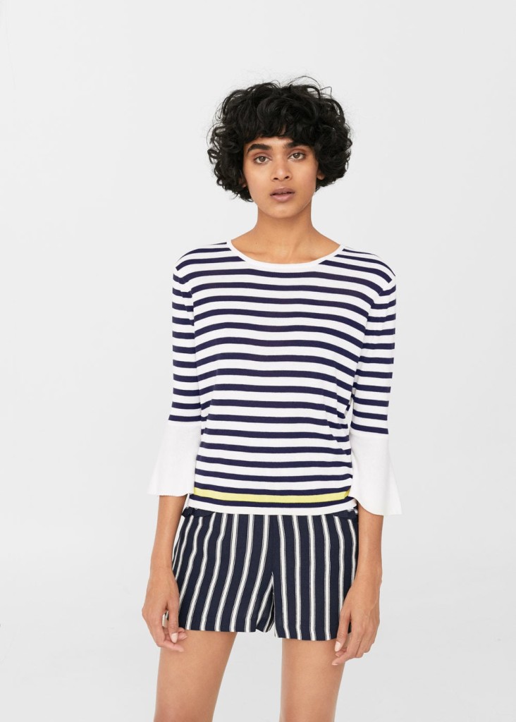 mango-stripe-pattern-sweater-navy