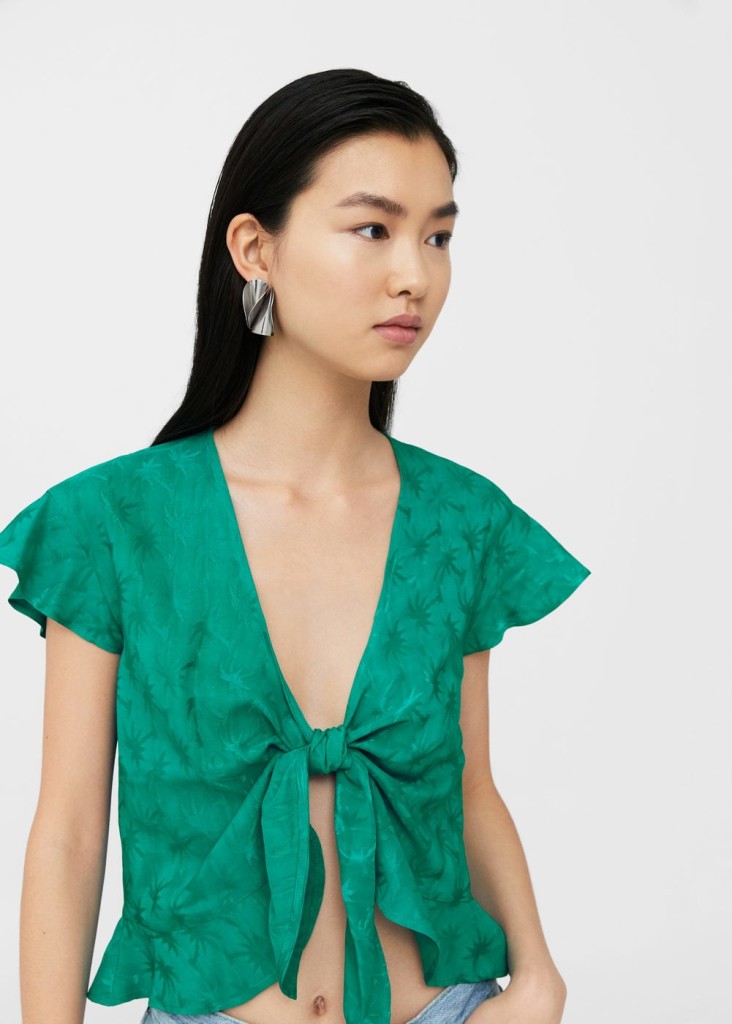 mango-bow-knot-blouse-model