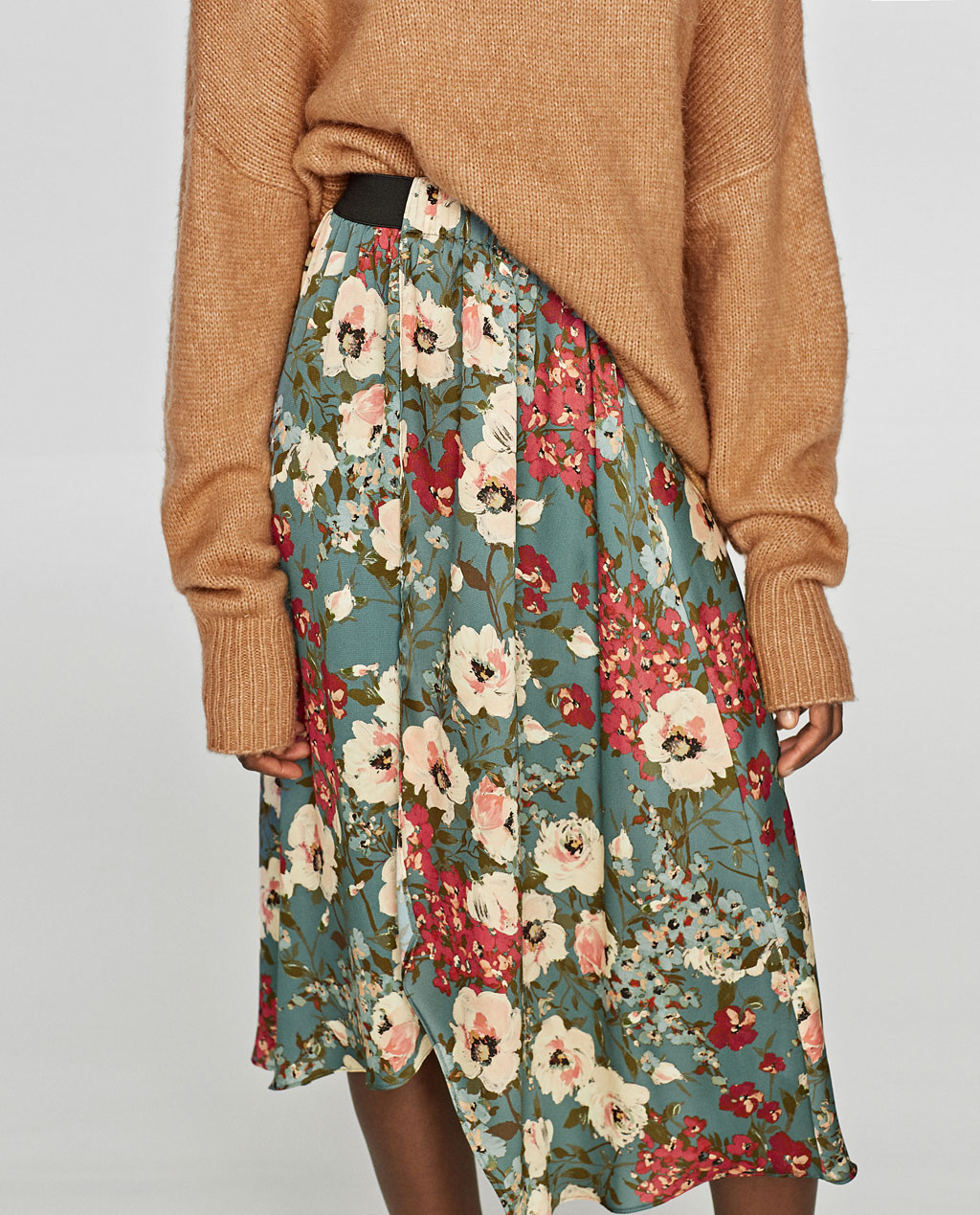 zara-floral-print-midi-skirt – Small 