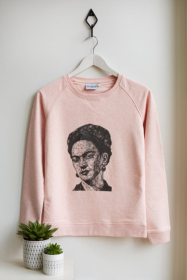 Beautiful Frida K on a sweatshirt!